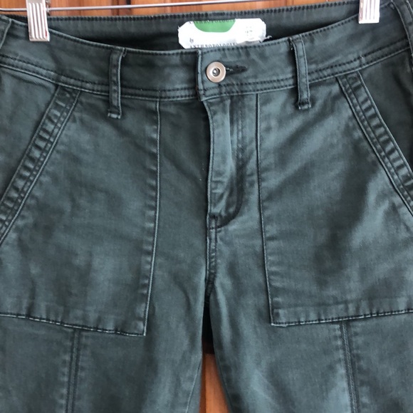 Anthropologie skinny khaki utility pants. Good condition. Slim, straight style - Picture 2 of 8